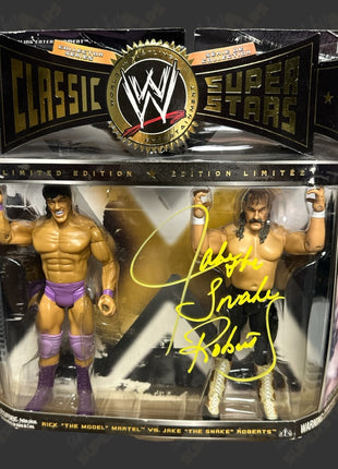 Jake Roberts signed WWE Classic Superstars Action Figure