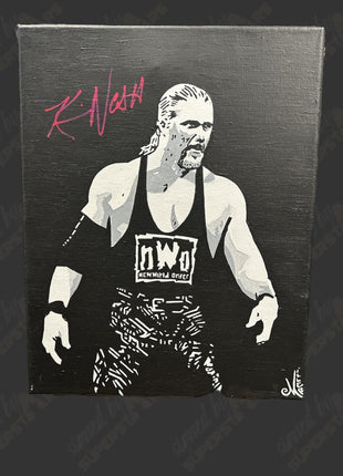 Kevin Nash signed 11x14 Hand Painted Canvas Art