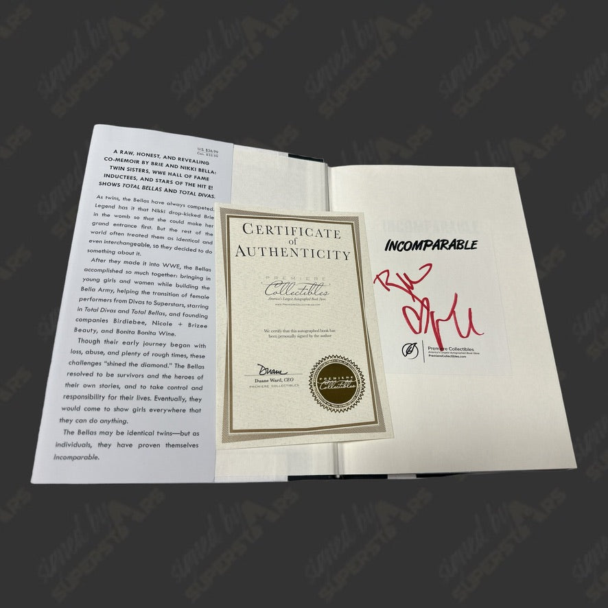 Bella Twins Nikki Brie Bella Signed Incomparable Book Signed By bella-twins-nikki-brie-bella-signed-incomparable-book-signed-by