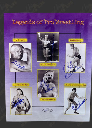Legends of Pro Wrestling multi-signed 16x20 Photo