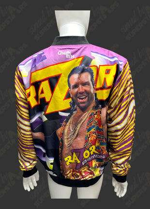 Razor Ramon signed Chalk Line WWE Jacket (Size: )