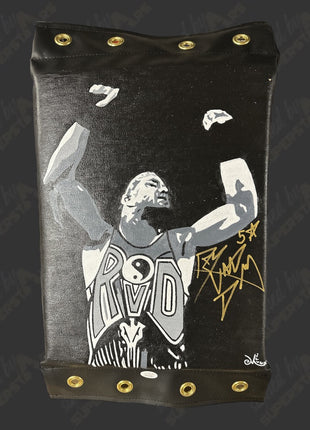 Rob Van Dam signed Hand Painted Art Turnbuckle Pad (w/ JSA)