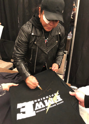 Atsushi Onita signed Ring Worn T-Shirt from FMW