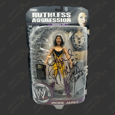 Mickie James signed WWE Ruthless Aggression Series 34 Action Figure