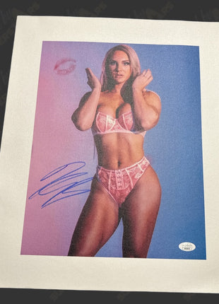 Kamille Brickhouse signed & kissed 16x20 Canvas (w/ JSA)