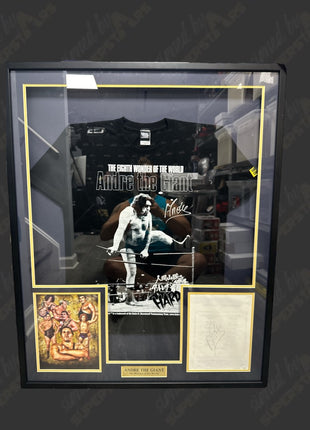 Andre the Giant signed 33x41 Framed Shadow Box (w/ JSA)