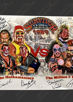 Multi-signed Survivor Series 1989 Main Event 16x20 Photo (w/ JSA)