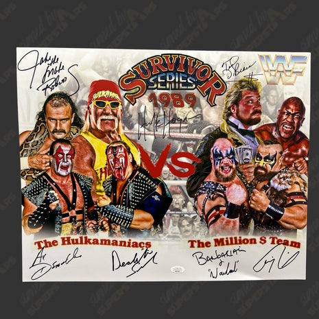 Multi-signed Survivor Series 1989 Main Event 16x20 Photo (w/ JSA)