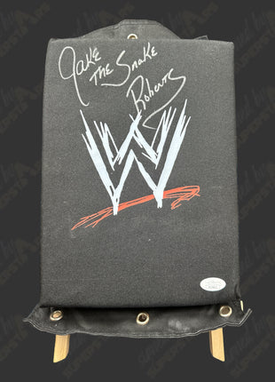 Jake Roberts signed Turnbuckle Pad (w/ JSA)