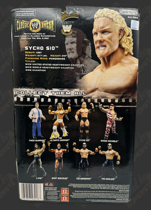 Figura de acción de WWE Jakks Classic Superstars firmada por Sycho Sid Vicious
