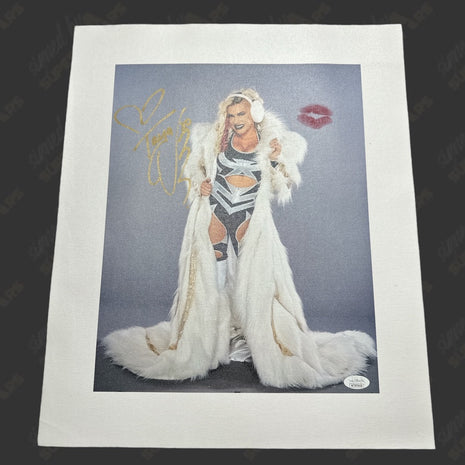 Taya Valkyrie signed & kissed 16x20 Canvas (w/ JSA)