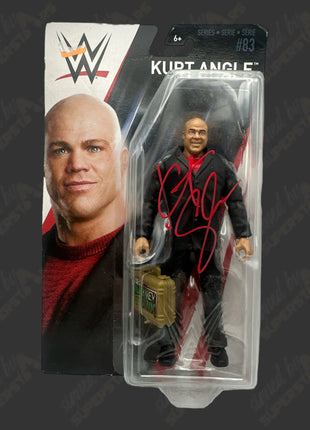 Kurt Angle signed WWE Series 83 Action Figure