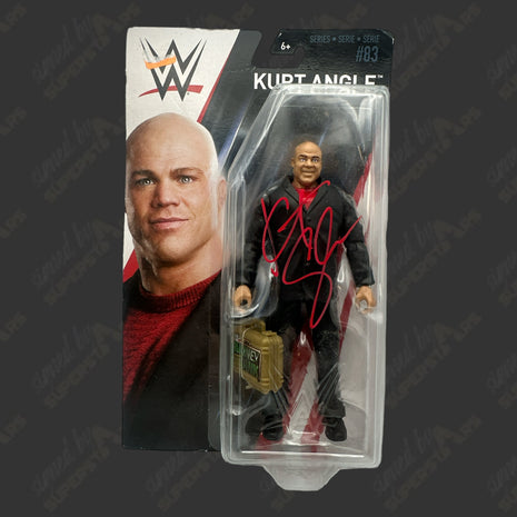 Kurt Angle signed WWE Series 83 Action Figure