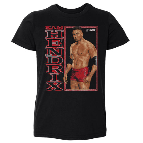 Kam Hendrix WWE Vertical Name Kids Toddler WWE T-Shirt