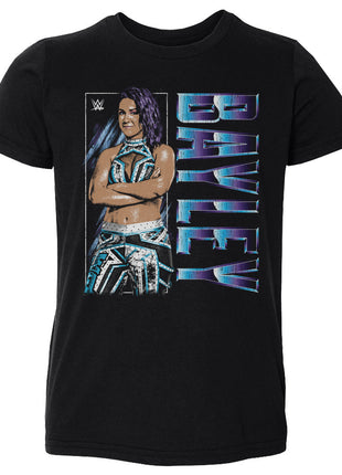 Bayley WWE Vertical Name Kids Toddler WWE T-Shirt