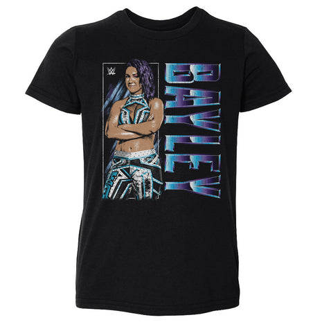 Bayley WWE Vertical Name Kids Toddler WWE T-Shirt