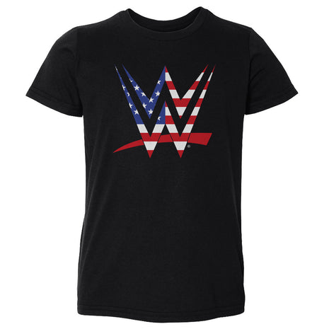 WWE Logo American Flag Kids Toddler WWE T-Shirt