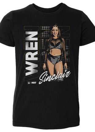 Wren Sinclair Vertical Name Kids Toddler WWE T-Shirt