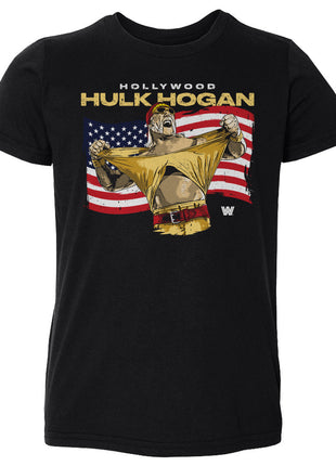 Hulk Hogan Hollywood Flag Kids Toddler WWE T-Shirt