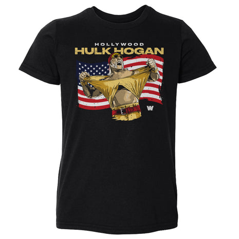 Hulk Hogan Hollywood Flag Kids Toddler WWE T-Shirt