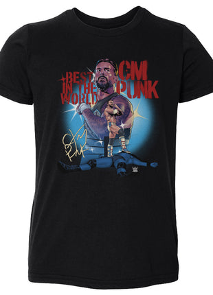 CM Punk Stencil Kids Toddler WWE T-Shirt