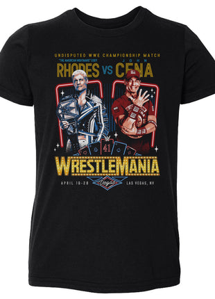Wrestlemania 41 Cody Rhodes Vs. John Cena WWE Kids Toddler T-Shirt