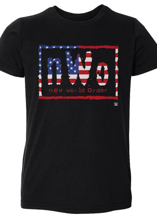 nWo WWE Logo American Flag Kids Toddler WWE T-Shirt