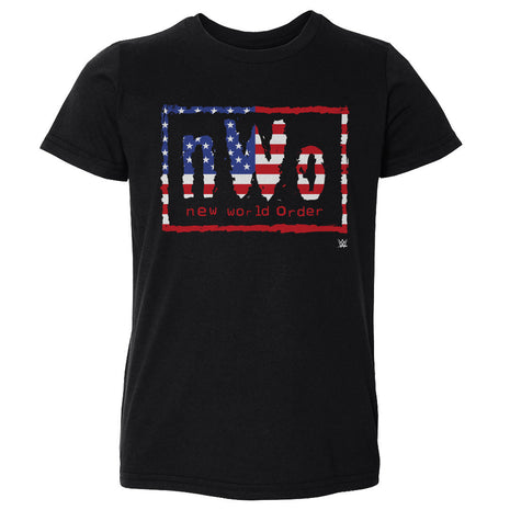 nWo WWE Logo American Flag Kids Toddler WWE T-Shirt