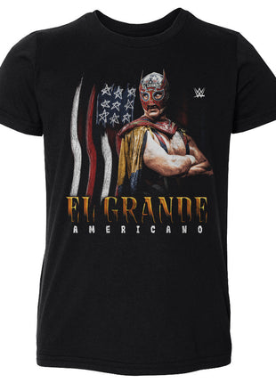 El Grande Americano WWE Flag Grunge Kids Toddler WWE T-Shirt