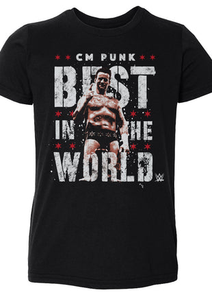 CM Punk Best In The World Vector Kids Toddler WWE T-Shirt