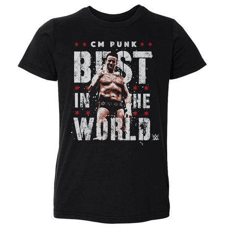 CM Punk Best In The World Vector Kids Toddler WWE T-Shirt