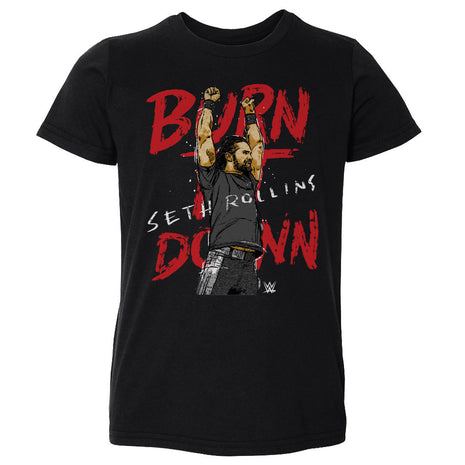 Seth Rollins Burn It Down WWE Kids Toddler T-Shirt
