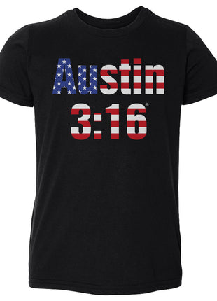 Stone Cold Steve Austin WWE 316 American Flag Kids Toddler WWE T-Shirt