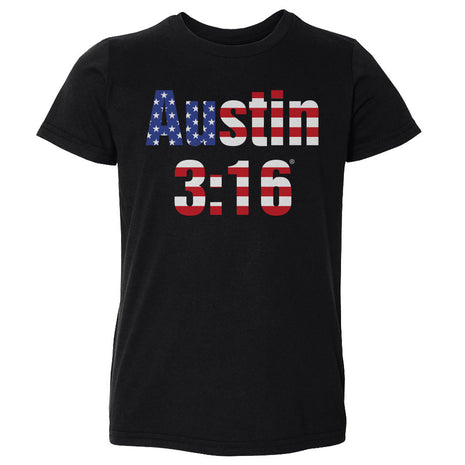 Stone Cold Steve Austin WWE 316 American Flag Kids Toddler WWE T-Shirt