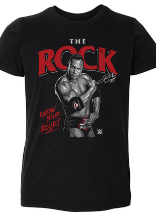 T-shirt pour tout-petits The Rock « Connaissez votre rôle » de la WWE