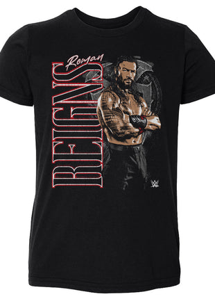 Roman Reigns WWE Vertical Name Kids Toddler WWE T-Shirt
