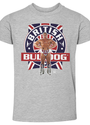 British Bulldog Flag Pose Kids Toddler WWE T-Shirt