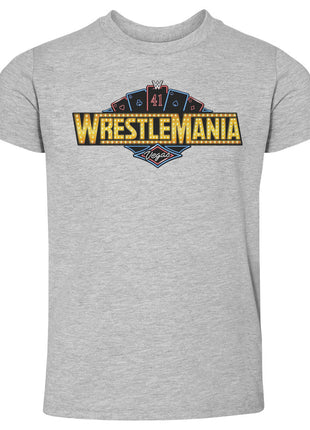 Wrestlemania 41 Las Vegas Logo WHT