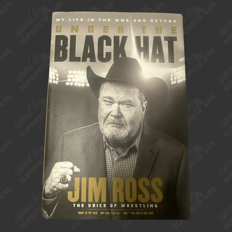 Jim Ross signed Under the Black Hat Book