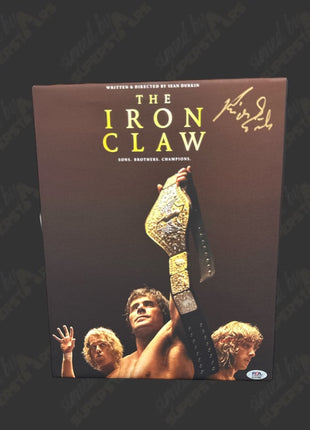 Kevin Von Erich signed 11x14 Printed Canvas (w/ PSA)