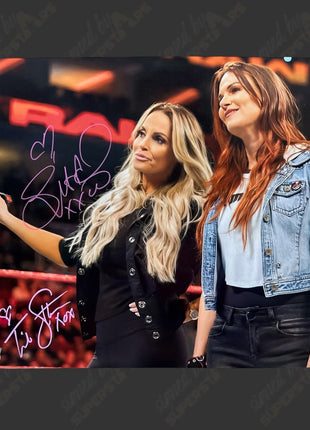 Lita & Trish Stratus dual signed 16x20 Photo (w/ JSA)
