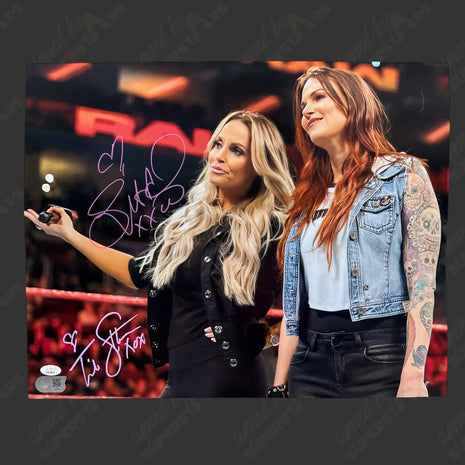 Lita & Trish Stratus dual signed 16x20 Photo (w/ JSA)