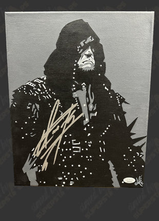 Undertaker signed 11x14 Hand Painted Canvas Art (w/ JSA)