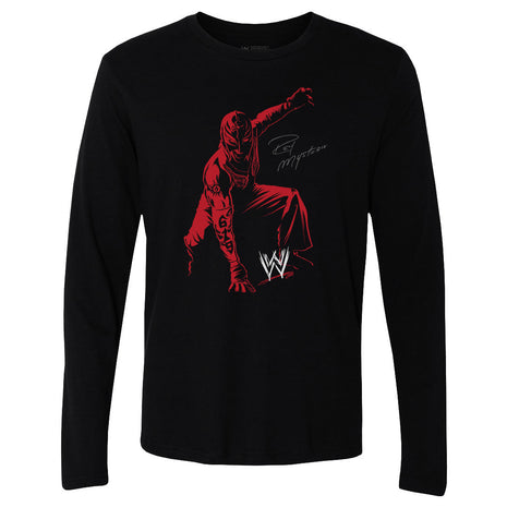 Rey Mysterio Illustration Men's WWE Long Sleeve T-Shirt