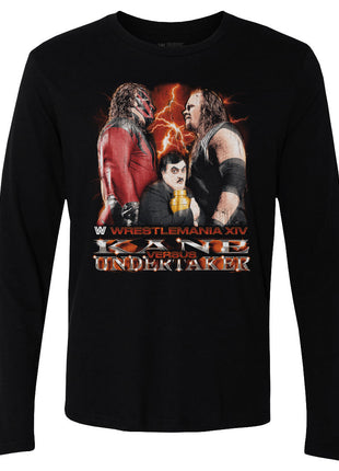 WrestleMania XIV Undertaker Vs. Kane Men's WWE Long Sleeve T-Shirt