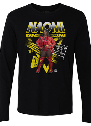 Naomi Caution WWE Caution Tape Men's WWE Long Sleeve T-Shirt