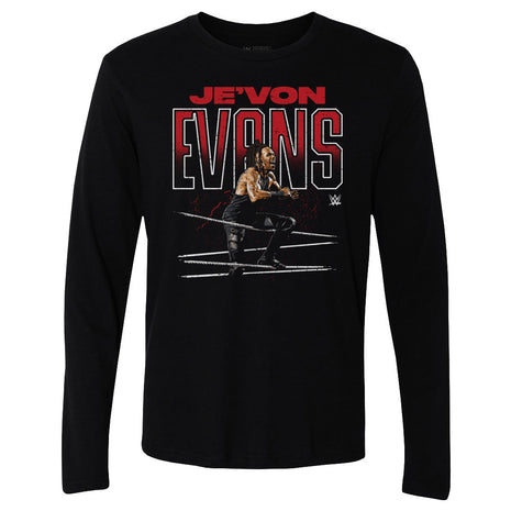 Je'Von Evans WWE Ropes Men's WWE Long Sleeve T-Shirt