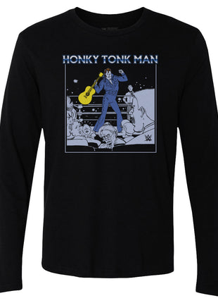 Honky Tonk Man Caricature Men's WWE Long Sleeve T-Shirt