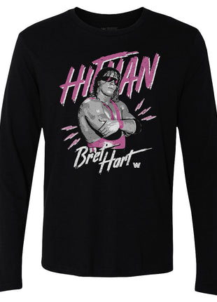 Bret Hart Hitman Pose WWE Men's Long Sleeve T-Shirt