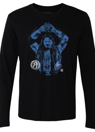 A.J. Styles WWE Splatter Men's WWE Long Sleeve T-Shirt